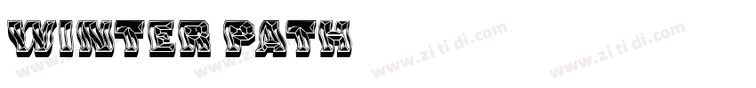 Winter Path字体转换